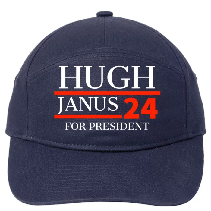 Hugh Janus 24 For President Funny 2024 Election 7-Panel Snapback Hat