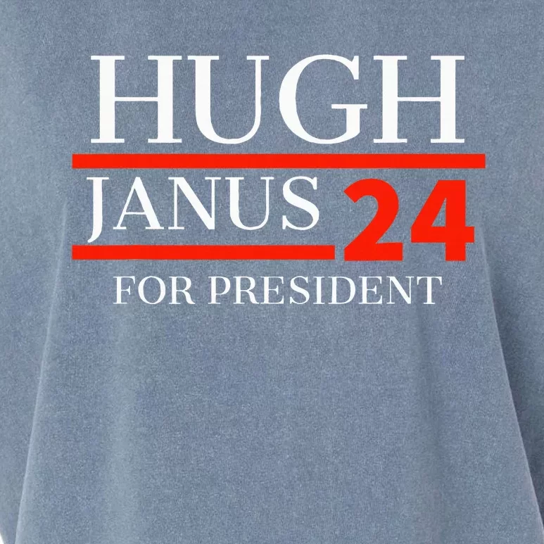 Hugh Janus 24 For President Funny 2024 Election Garment-Dyed Women's Muscle Tee