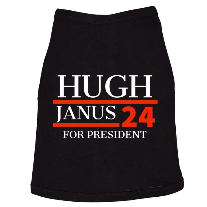 Hugh Janus 24 For President Funny 2024 Election Doggie Tank