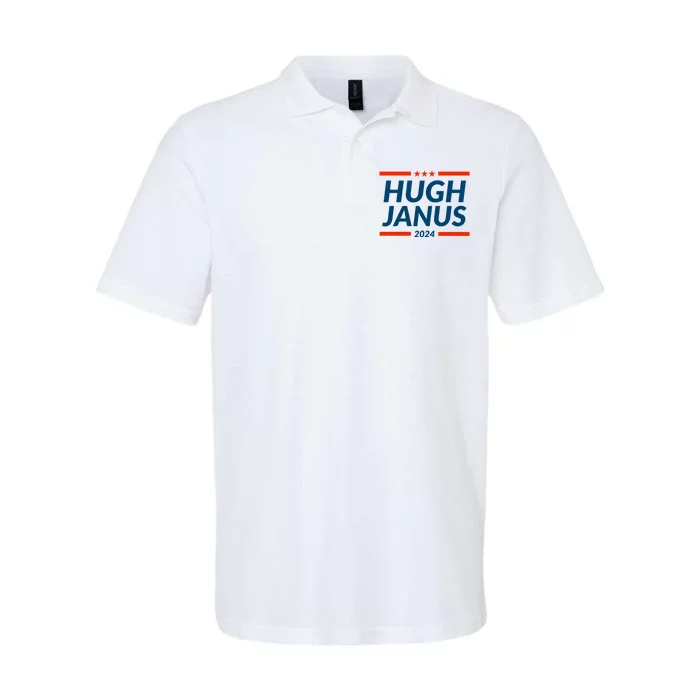 Hugh Janus 24 For President Funny 2024 Election Softstyle Adult Sport Polo