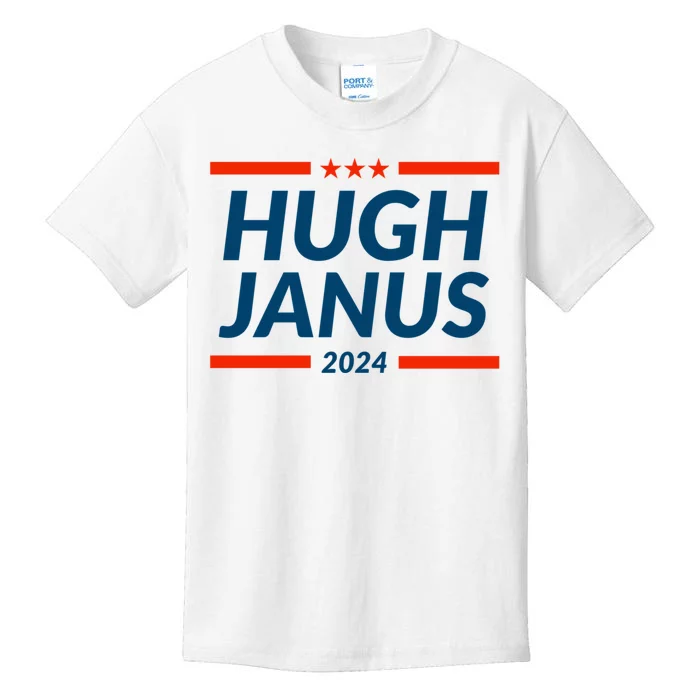 Hugh Janus 24 For President Funny 2024 Election Kids T-Shirt