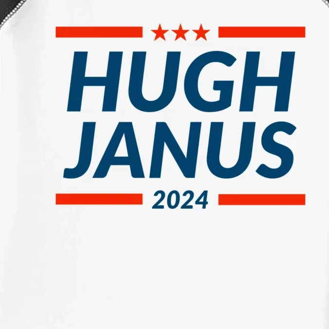 Hugh Janus 24 For President Funny 2024 Election Infant Baby Jersey Bodysuit