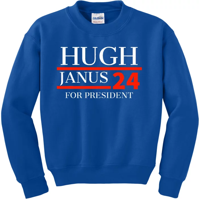 Hugh Janus 24 For President 2024 Election Kids Sweatshirt