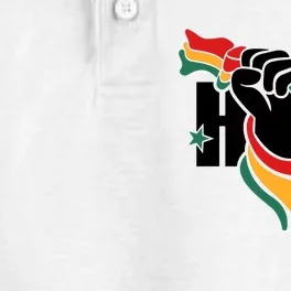 Hope Juneteenth African Flag Fist Black History African Flag Dry Zone Grid Performance Polo