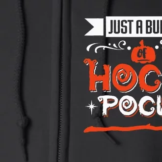 Halloween Just A Bunch Of H.ocus P.ocus Witches Broom Full Zip Hoodie