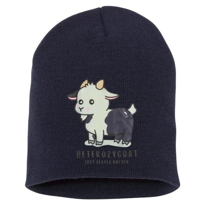 Heterozygoat Just Allele Uneven Funny Heterozygous STEM Pun Short Acrylic Beanie