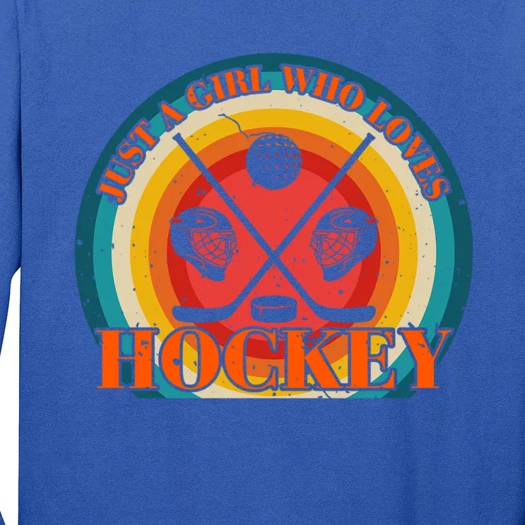 Hockey Just A Who Loves Gift Long Sleeve Shirt