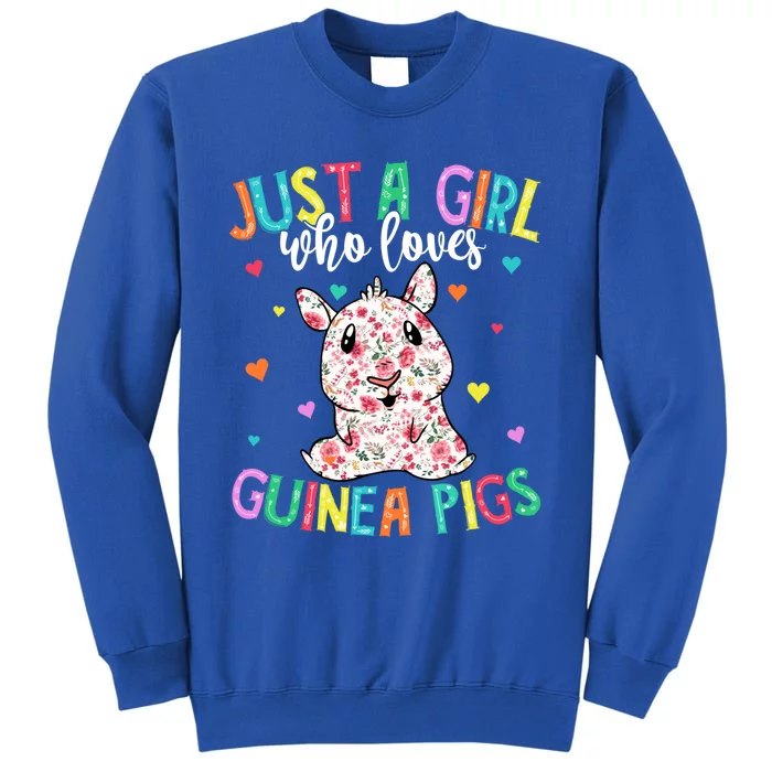 Hippie Just A Girl Who Loves Guinea Pigs Vintage Gift Sweatshirt