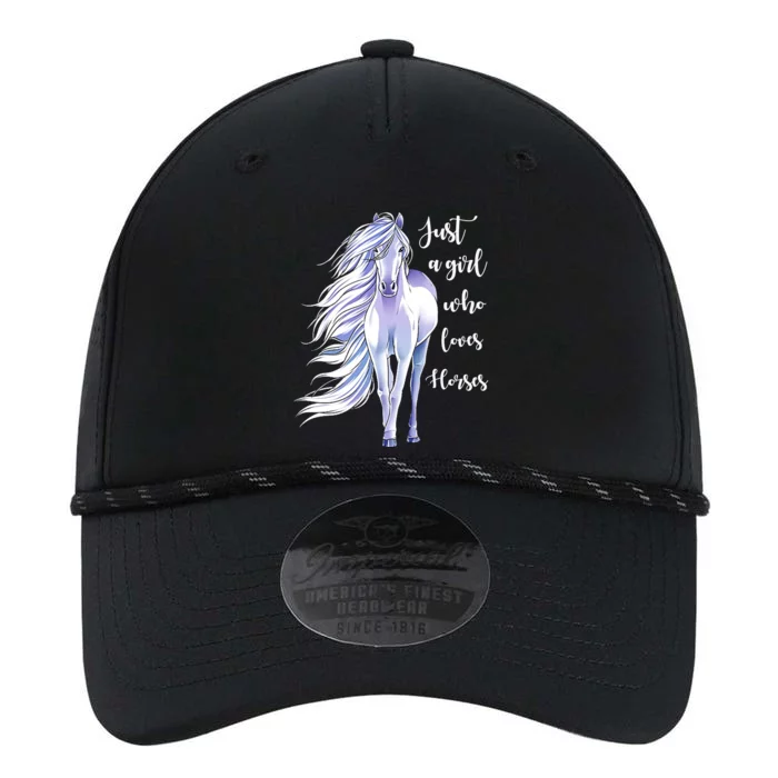 Horse Just A Who Loves Horseback Riding Equestrian Farm Meaningful Gift Performance The Dyno Cap