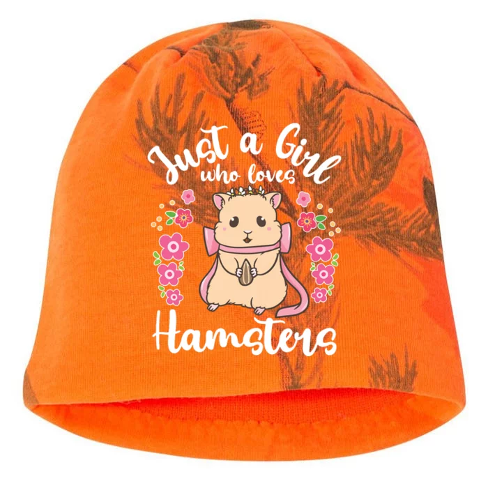 Hamster Just A Girl Who Loves Hamsters Kati - Camo Knit Beanie