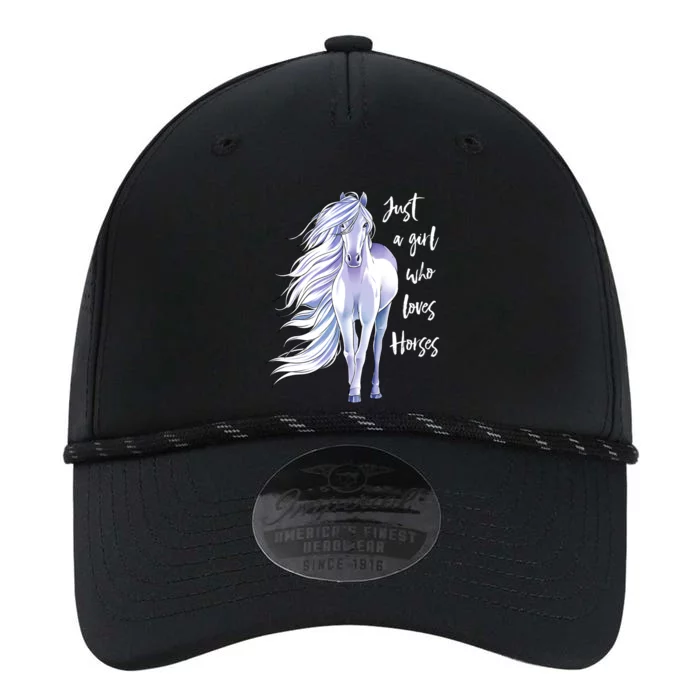 Horse Just A Girl Who Loves Horseback Riding Equestrian Farm Meaningful Gift Performance The Dyno Cap