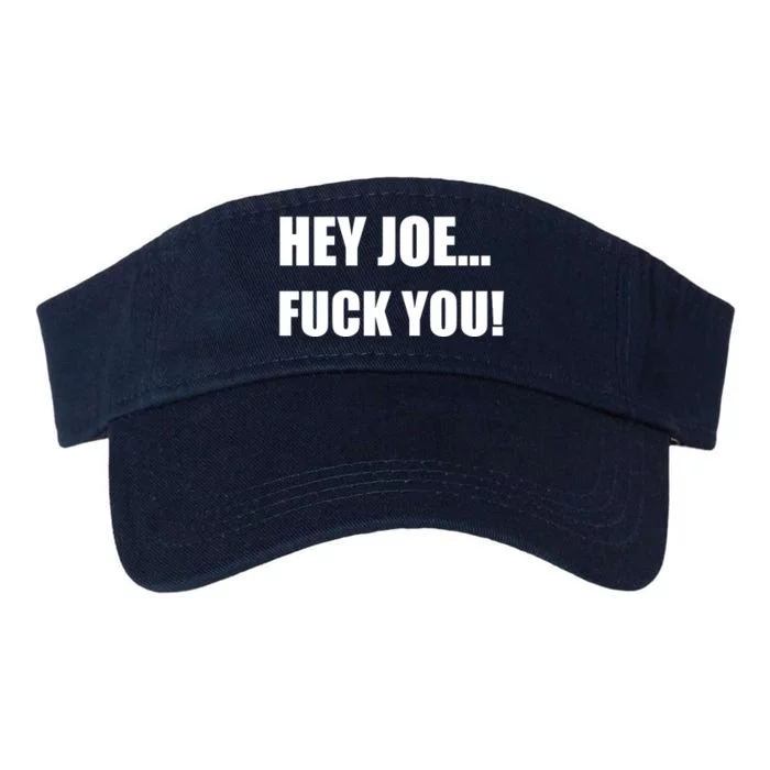 Hey Joe Biden Fuck You! Valucap Bio-Washed Visor