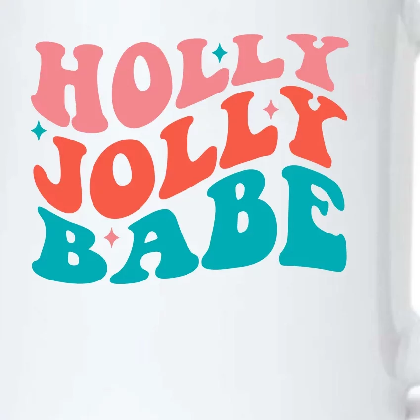 Holly Jolly Babe Black Color Changing Mug