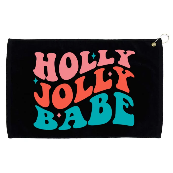 Holly Jolly Babe Grommeted Golf Towel