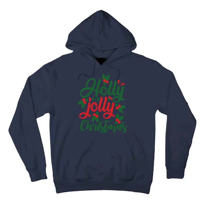 Holly Jolly Babe Festive Christmas Cheer Tall Hoodie