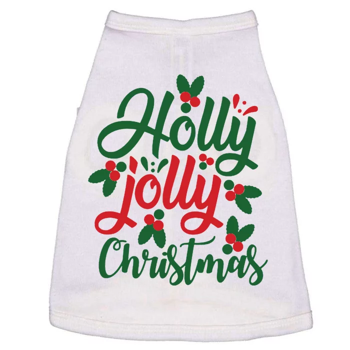 Holly Jolly Babe Festive Christmas Cheer Doggie Tank