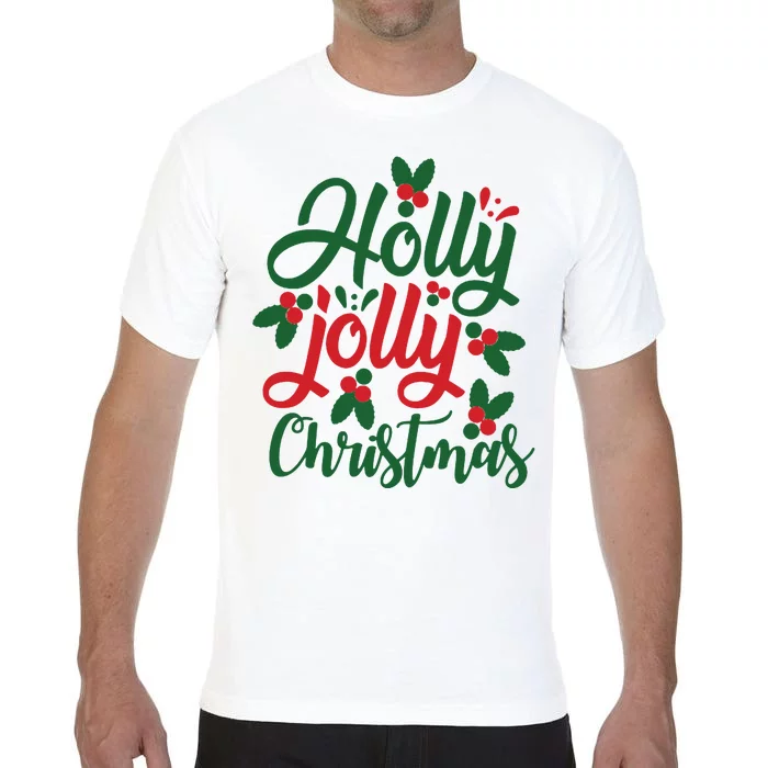 Holly Jolly Babe Festive Christmas Cheer Comfort Colors T-Shirt