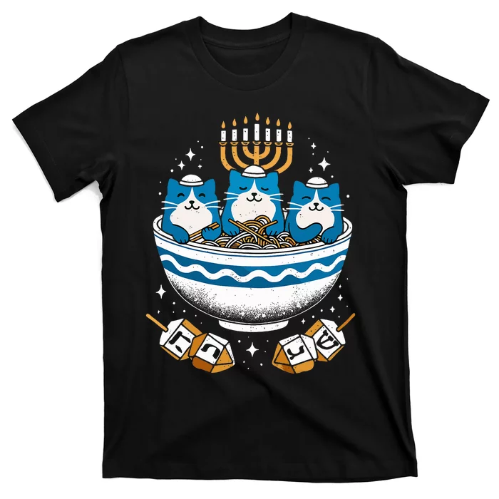 Hanukkah Jewish Cat Ra Pajamas Hanukkah PJs T-Shirt