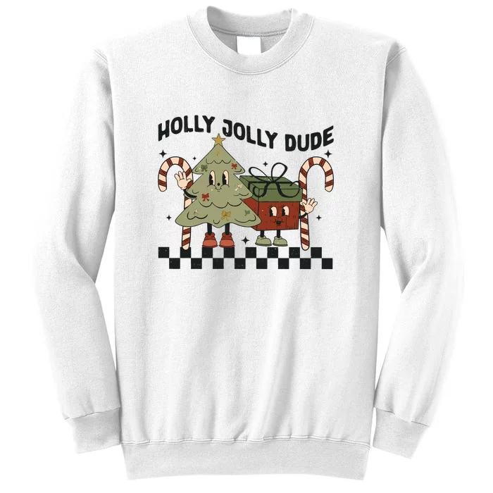 Holly Jolly Dude Christmas Dtf Transfer Ready To Press Direct To Film Sweatshirt