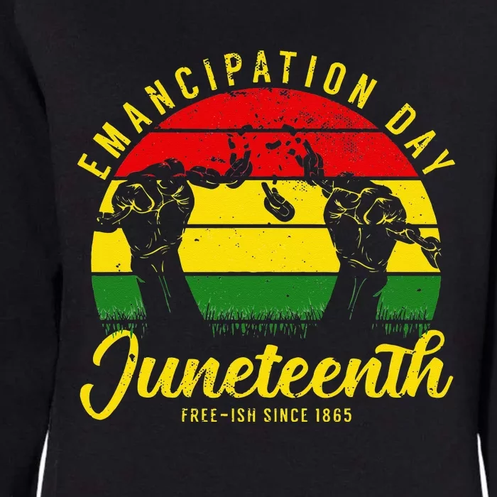 Happy Juneteenth Day Emancipation Juneteenth Melanin Womens California Wash Sweatshirt