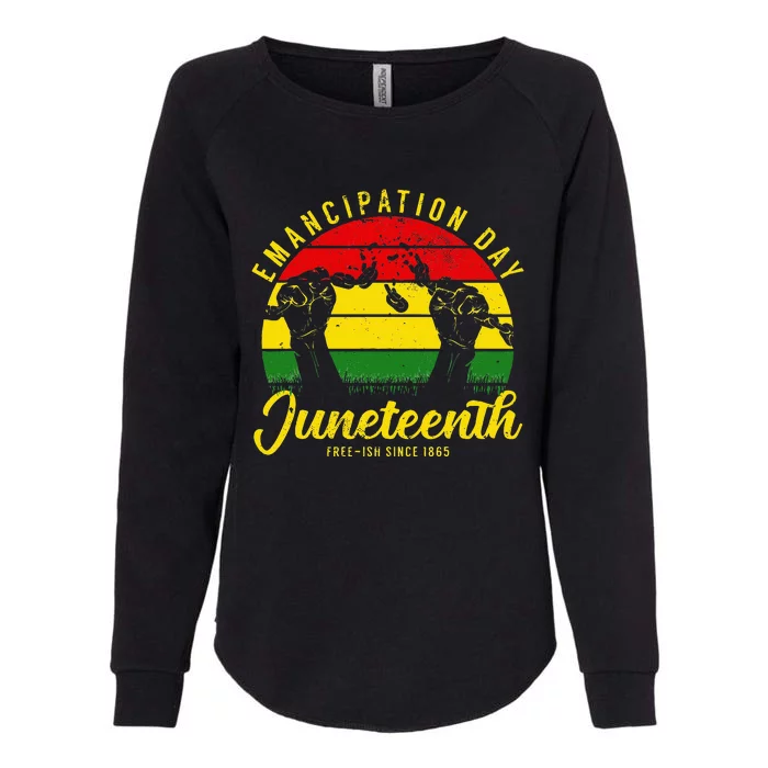 Happy Juneteenth Day Emancipation Juneteenth Melanin Womens California Wash Sweatshirt