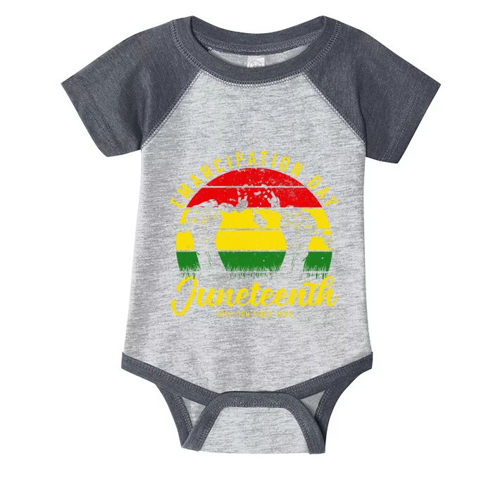 Happy Juneteenth Day Emancipation Juneteenth Melanin Infant Baby Jersey Bodysuit