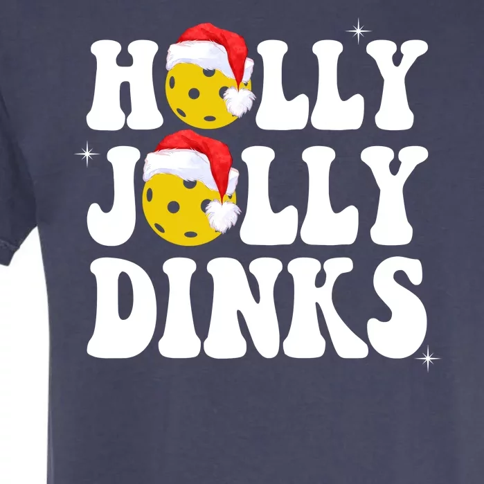 Holly Jolly Dinks Pickleball Christmas Garment-Dyed Heavyweight T-Shirt