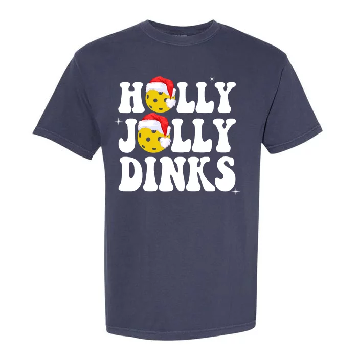 Holly Jolly Dinks Pickleball Christmas Garment-Dyed Heavyweight T-Shirt