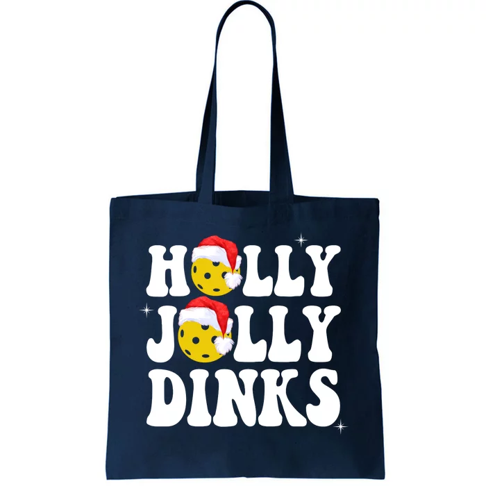 Holly Jolly Dinks Pickleball Christmas Tote Bag