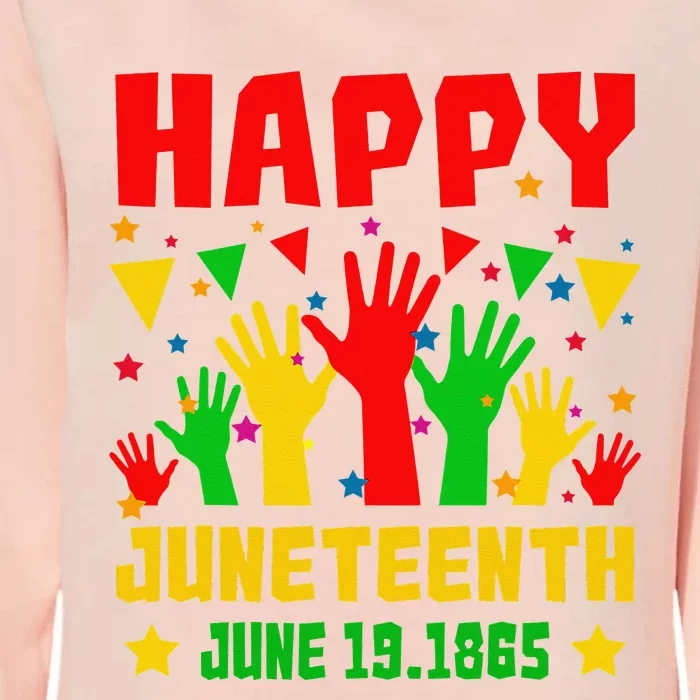 Happy Juneteenth Day Freedom Gift Womens California Wash Sweatshirt