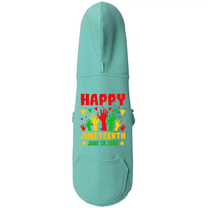 Happy Juneteenth Day Freedom Gift Doggie 3-End Fleece Hoodie