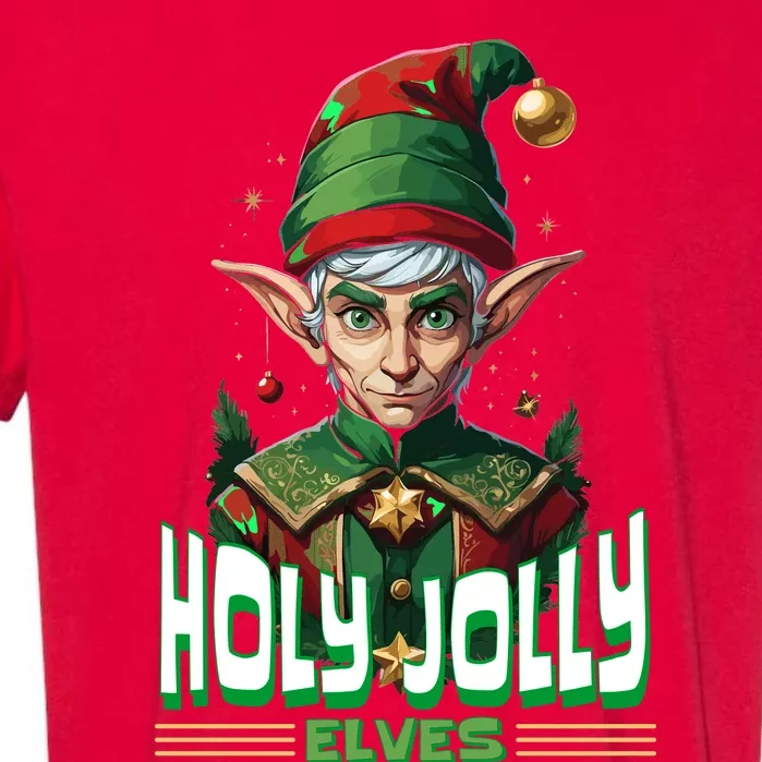 Holly Jolly Elves Funny Christmas Elf Garment-Dyed Heavyweight T-Shirt