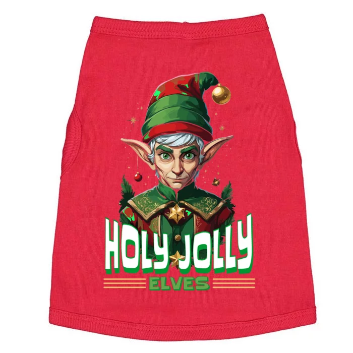 Holly Jolly Elves Funny Christmas Elf Doggie Tank