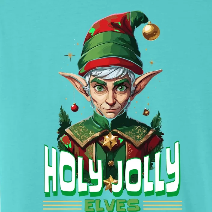 Holly Jolly Elves Funny Christmas Elf ChromaSoft Performance T-Shirt