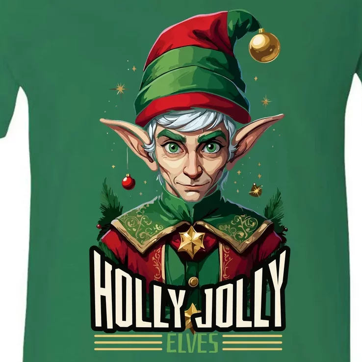 Holly Jolly Elves V-Neck T-Shirt