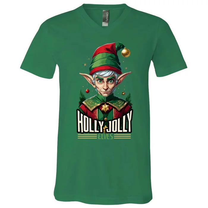 Holly Jolly Elves V-Neck T-Shirt