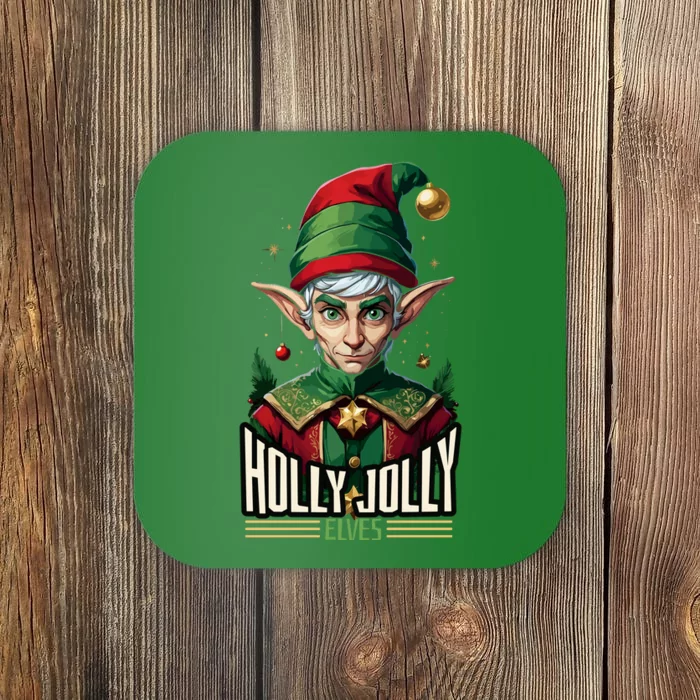 Holly Jolly Elves Coaster