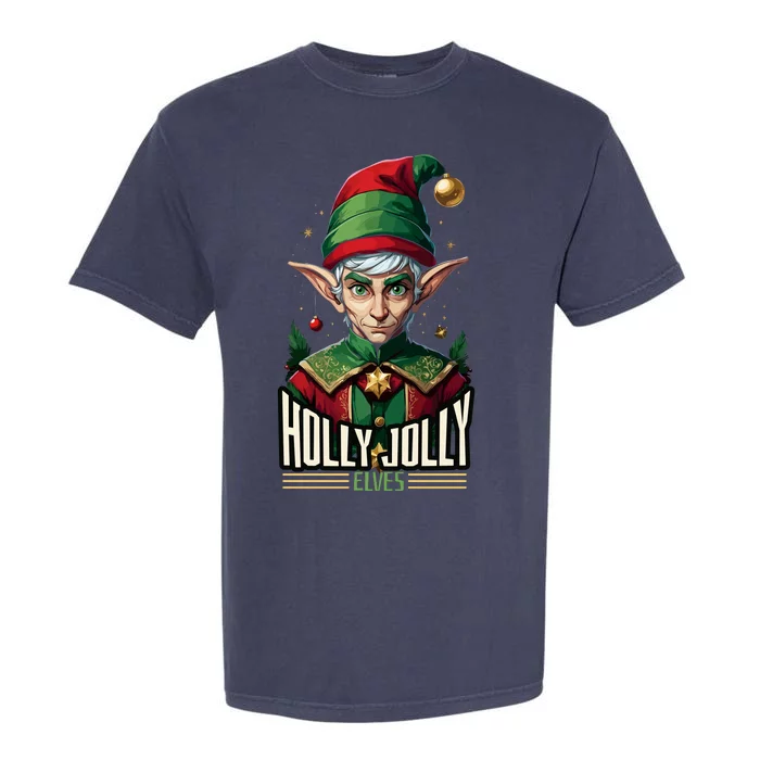 Holly Jolly Elves Garment-Dyed Heavyweight T-Shirt