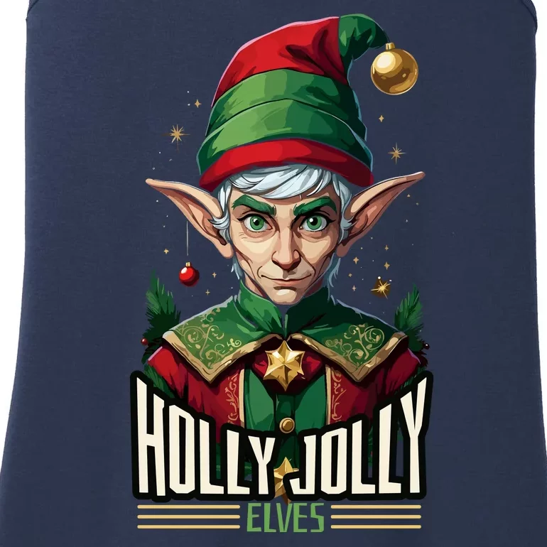 Holly Jolly Elves Ladies Essential Tank