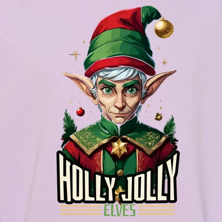 Holly Jolly Elves Garment-Dyed Sweatshirt