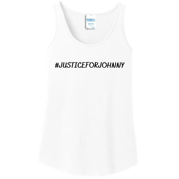 Hashtag Justice For Johnny Ladies Essential Tank