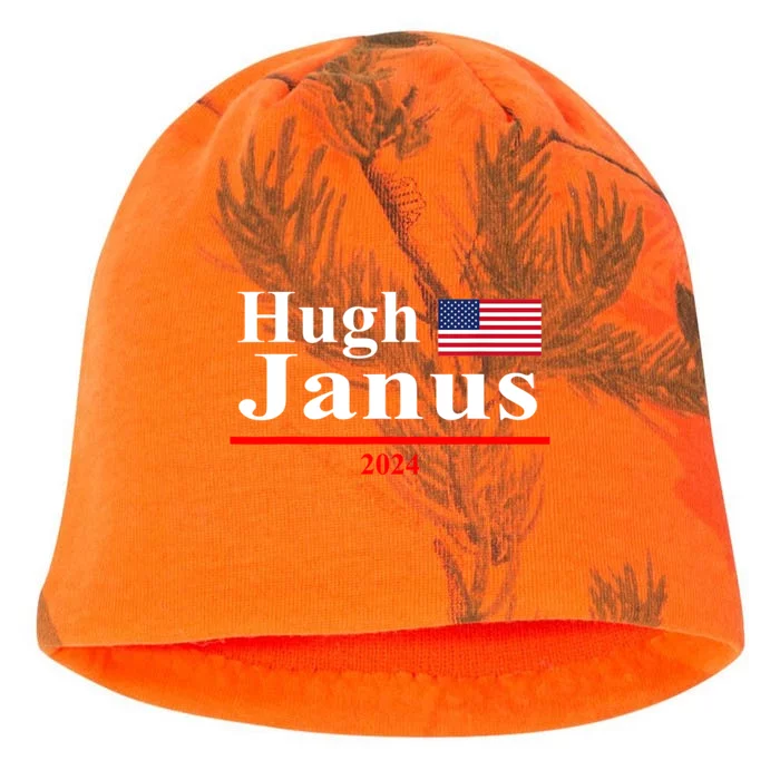 Hugh Janus Funny Presidential Election President 2024 Kati - Camo Knit Beanie