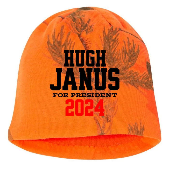 Hugh Janus Funny Presidential Election President 2024 Kati - Camo Knit Beanie