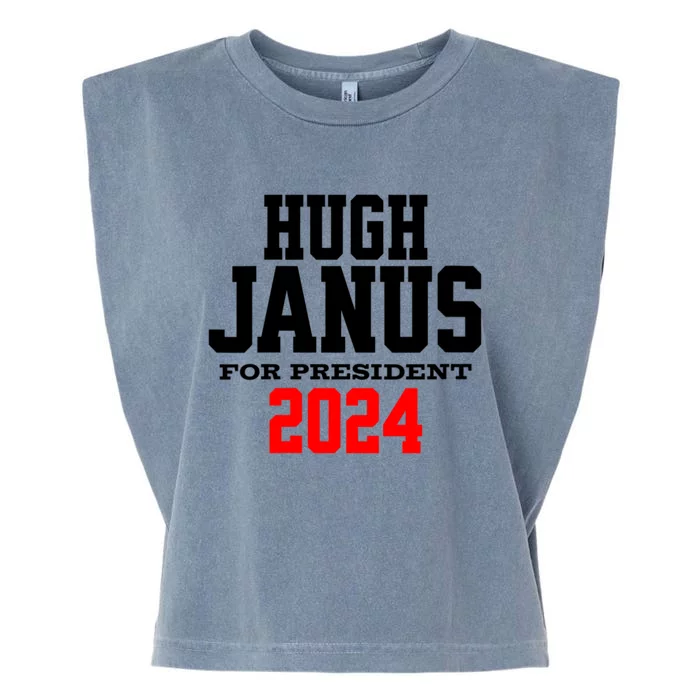 Hugh Janus Funny Presidential Election President 2024 Garment-Dyed Women's Muscle Tee