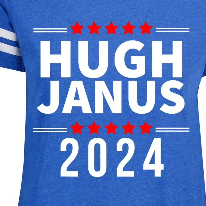 Hugh Janus Funny Presidential Election President 2024 Enza Ladies Jersey Football T-Shirt