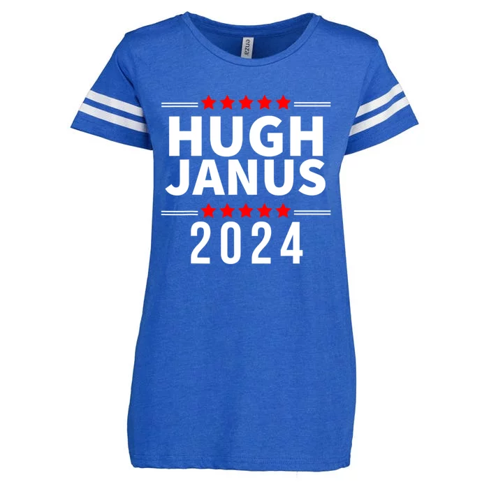 Hugh Janus Funny Presidential Election President 2024 Enza Ladies Jersey Football T-Shirt