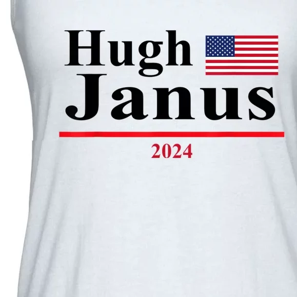 Hugh Janus Funny Presidential Election 2024 Parody Innuendo Ladies Essential Flowy Tank