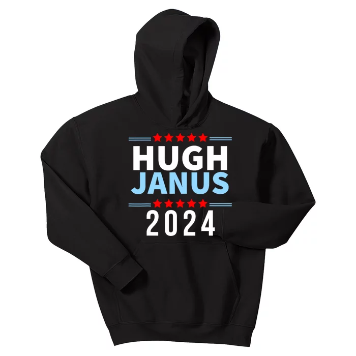 Hugh Janus Funny Presidential Election President 2024 Kids Hoodie