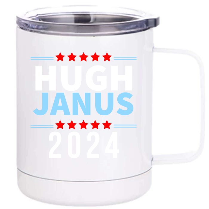 Hugh Janus Funny Presidential Election President 2024 Front & Back 12oz Stainless Steel Tumbler Cup