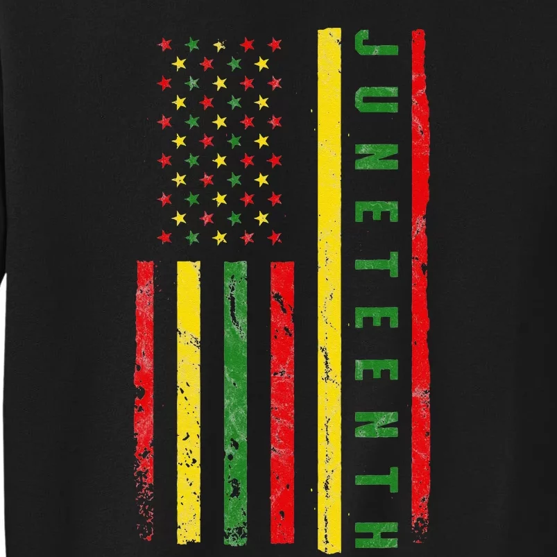 Happy Juneteenth Flag Melanin Black Pride Pan African 1865 Sweatshirt